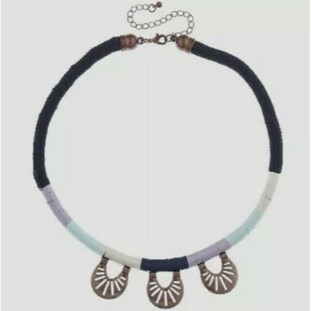 Girls' Threaded Necklace - art class Navy (Blue)